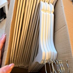 White Wooden Hangers